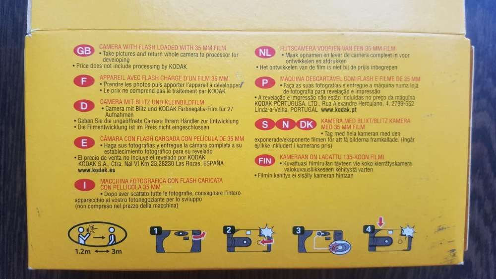 Kodak flash 27 fotos novo - coleção