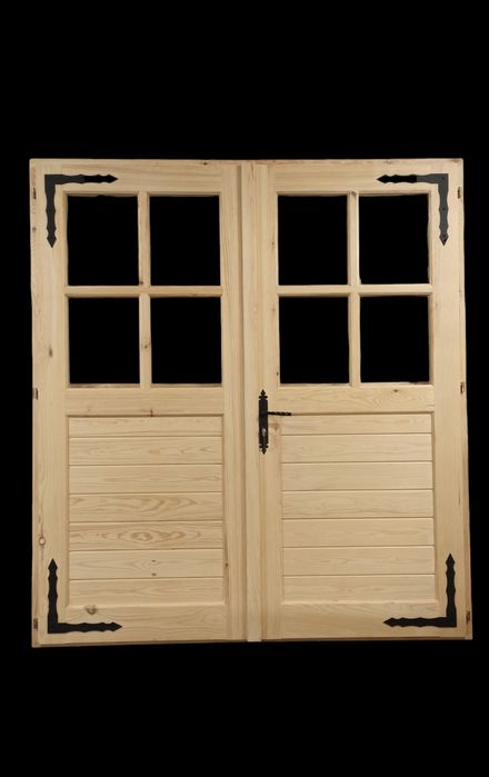 Drzwi drewniane do domków, altany, altan, pomieszczeń gospodarczych.