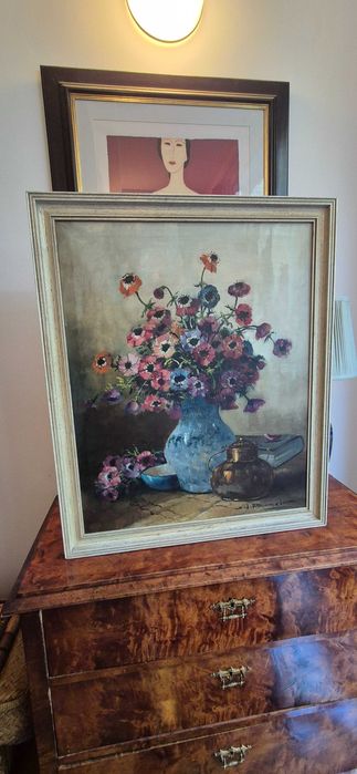 Aukcyjny obraz Henri Josepha Pauwelsa "Anemony" antyk impresjonizm