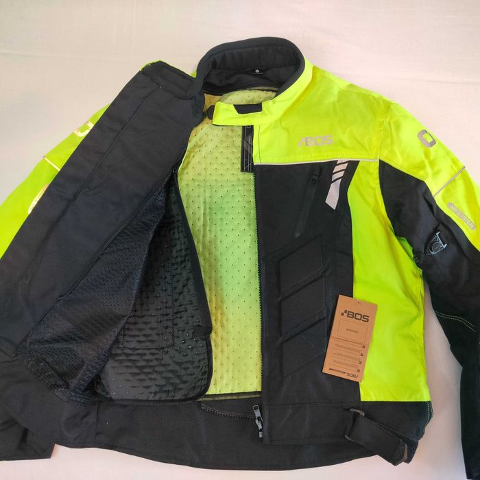 Casaco Hi-viz 3 camadas c/proteções ventilado mota scooter novo