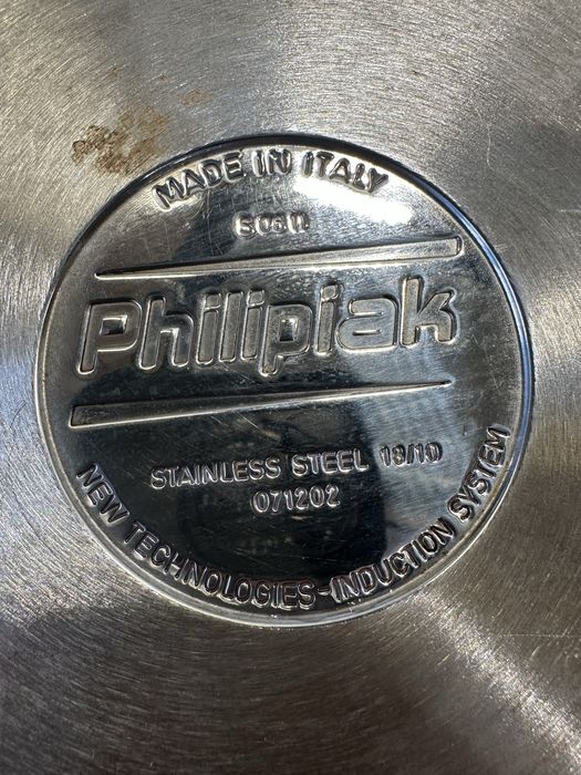 Duża patelnia PHILIPIAK (indukcja,Gaz,itp) + Silver Design Milan