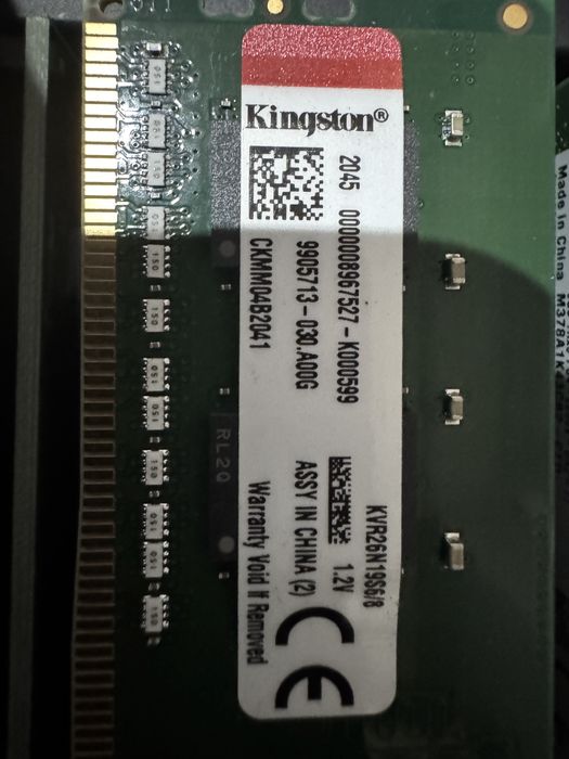 16gb DDR4 2666 Mhz KiT 2x8gb testowane