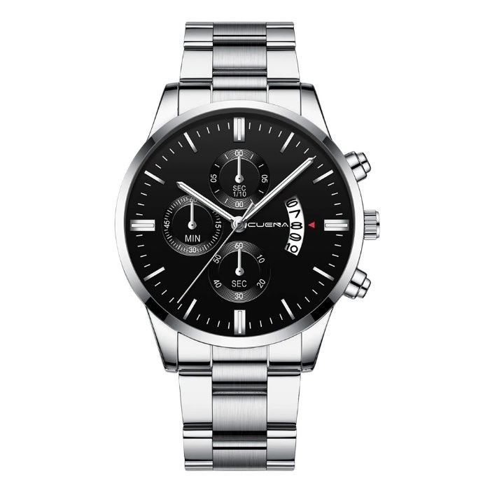 Rewelacyjny Sportowy Zegarek Męski Cuena Stainless Steel
