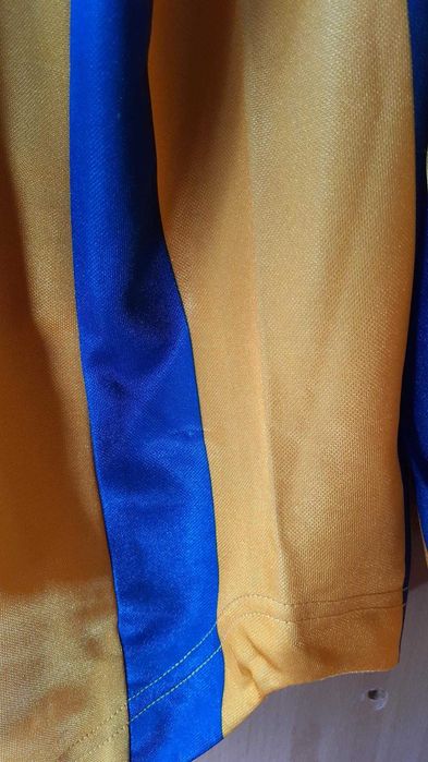 Camisola manga comprida Amarela e azul Nike template 1990's Football Tshirt Jersey XL