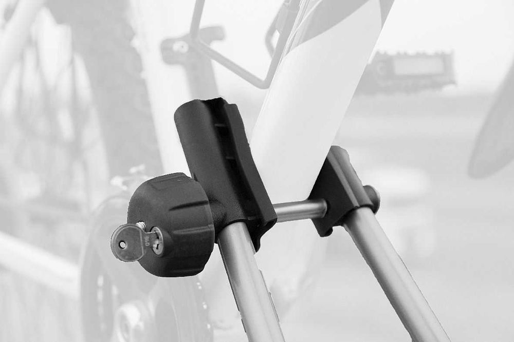 Bagażnik dachowy na rower - Aluminiowy uchwyt rowerowy z zamkiem