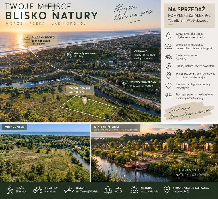 Działka nad morzem (4 minuty rowerem). - Widok 3