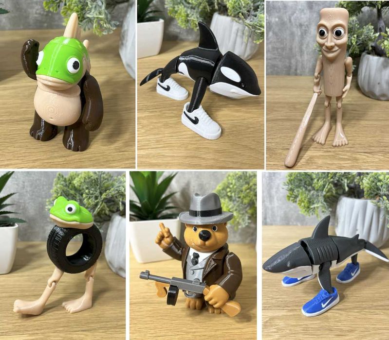 Фігурки з мемів Italian Brainrot — 3D-друк. Ціни в описі.