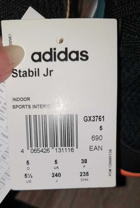 Adidas buty sportowe czarny rozmiar 38 wkladka 23.5cm nowe