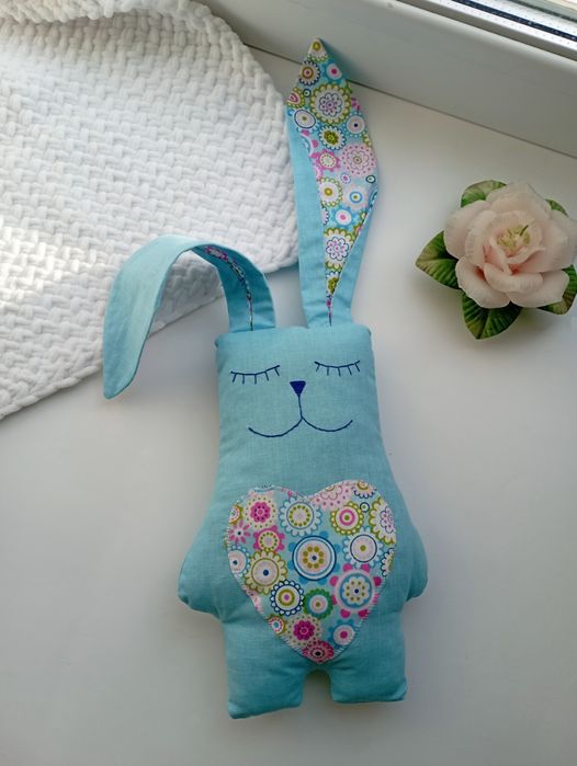 Сплячий зайчик, іграшка для сна, подарунок новонародженому, ручна робо