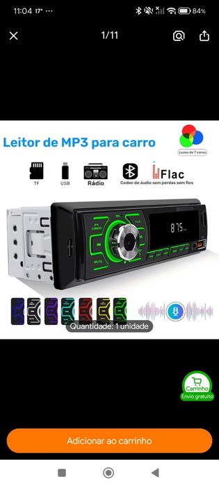 Som automotivo com Bluetooth LACRADO