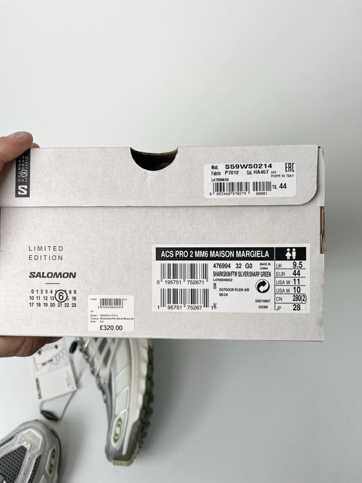 Оригинал Salomon ACS Pro 2 x Maison Margiela MM6 ‘Sharkskin Silver’