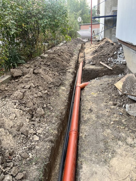 Септик під ключ. Кільця бетонні, Траншеї, Вигрібні ями