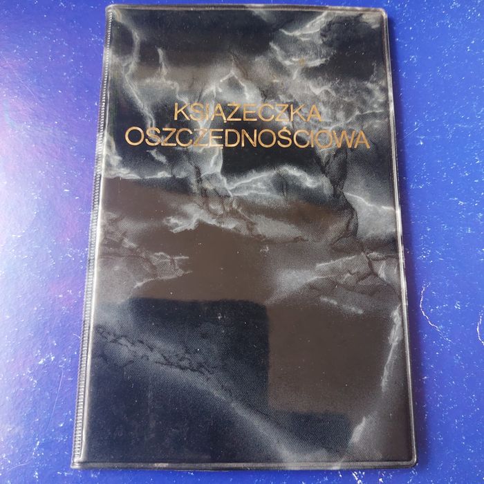 Książeczka oszczędnościowa okładka czarna marmurkowa