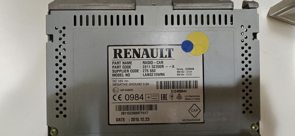 Radio + moldura Renault clio 4