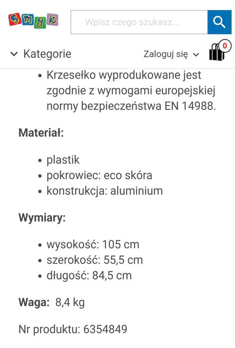 Krzesełko do karmienia YUMMY Kinderkraft