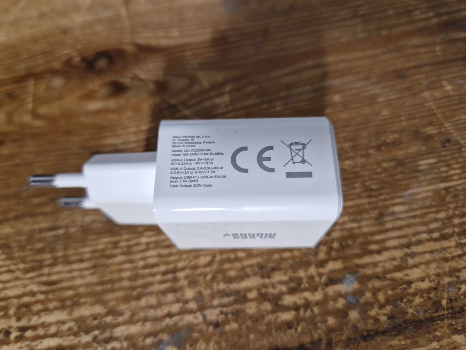 Ładowarka sieciowa Silver Monkey 30W USB-C USB-A (3758)