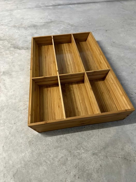 Organizador de gaveta em bambu