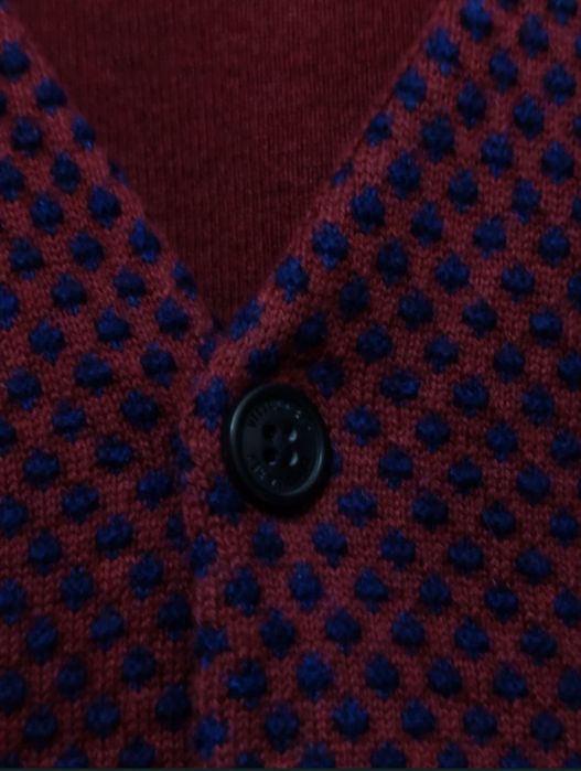 sweter kamizelka sweterek L Vistula bezrękawnik materiałowy z dzianiny