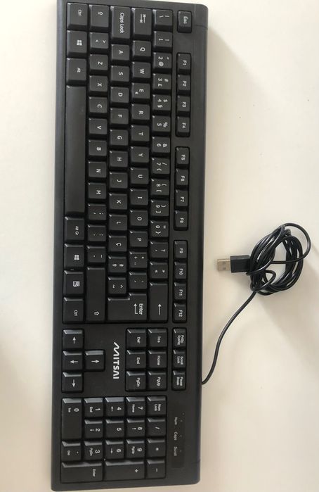 Teclado e rato de trabalho