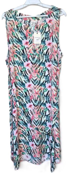 Designed 2 Biz sukienka midi,kwiaty pasek 44,46,48