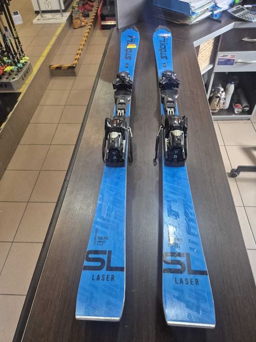 Narty Stockli Laser SL FIS 155cm N-347 Dzięgielów • OLX.pl