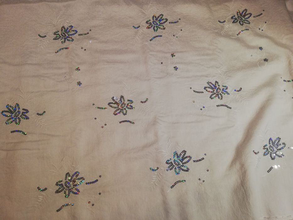 Tkanina, kupon, reszta, biała