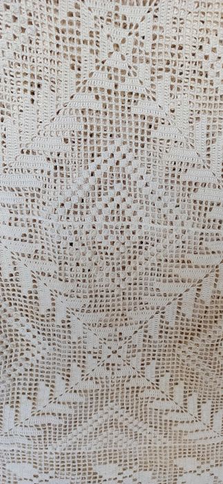 Colcha em crochet feita a mão