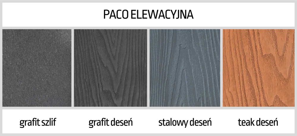 deska kompozytowa ELEWACYJNA 3D grafit teak 4m