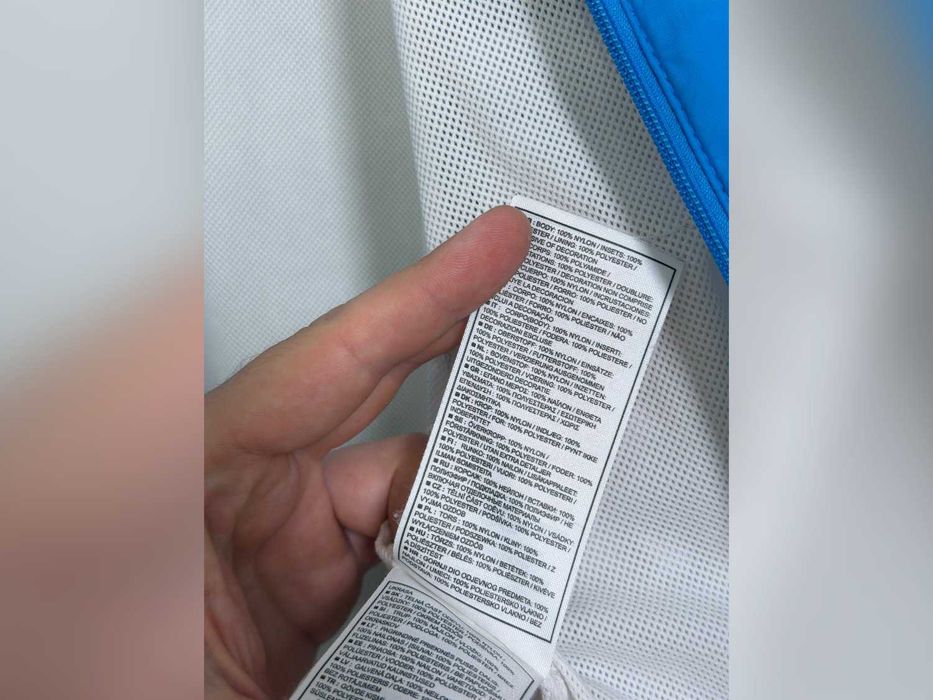 kurtka Nike niebieska geometryczna kapturem M