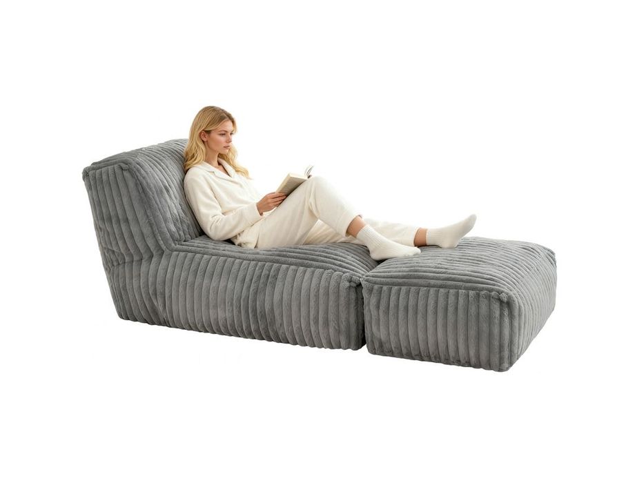 Chaise Longue Modular Chão Sofá Cama Conversível Relax