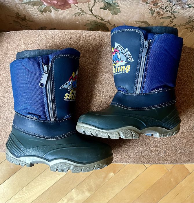 Дитячі зимові чоботи сапожки сноубутси Demar 28-29 р. хлопчику валянки