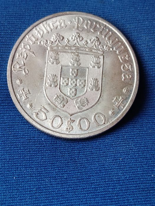 50 escudos de 1968 - Prata Antiga Portuguesa