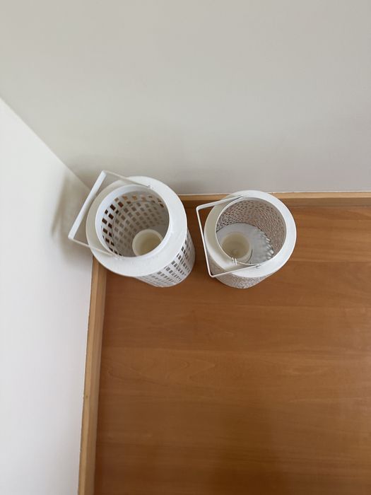 Candeeiros elegantes de chão ou mesa com velas eletrónicas