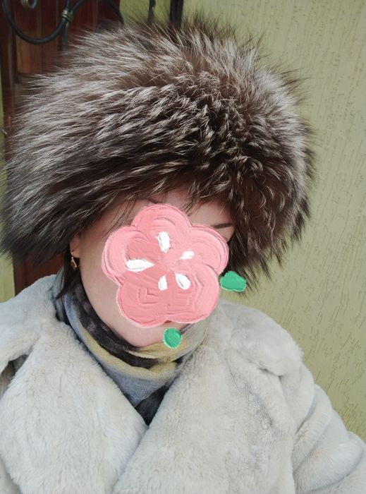 Шапка з чорнобурки (р. 57-58)