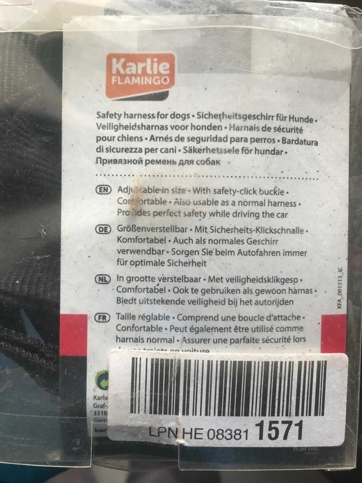 peitoral cão + fixar no fecho do cinto no carro saftey harnes S/M