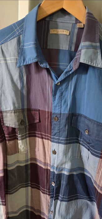 Burberry koszula L krata 100% oryg nr seryjny piękna prezent unikat