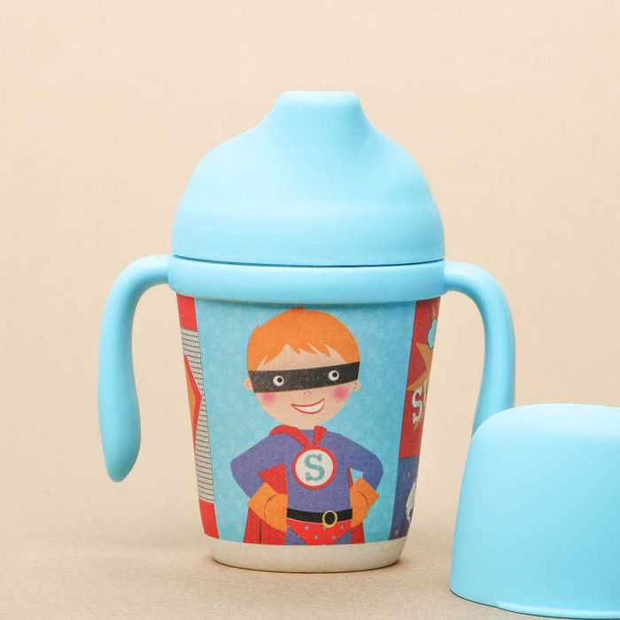 Эко бамбуковая чашка поильник непроливайка с жестким носиком 270 мл