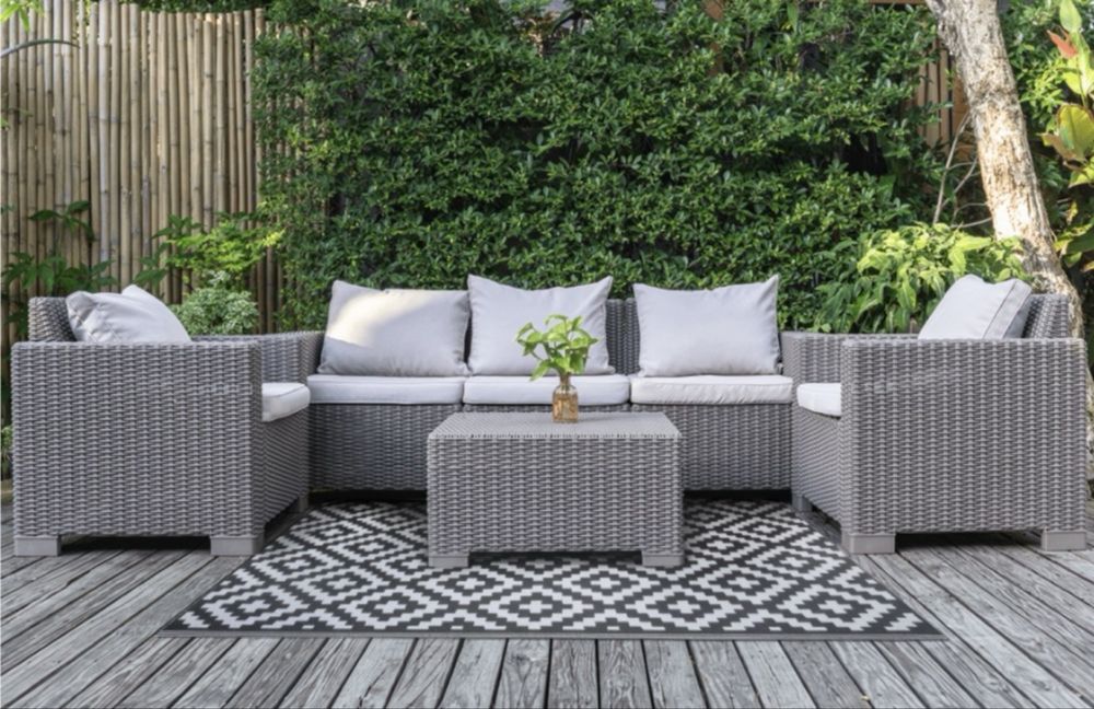 Dywan tarasowy scandi grey 160x230 na taras balkon wodoodporny