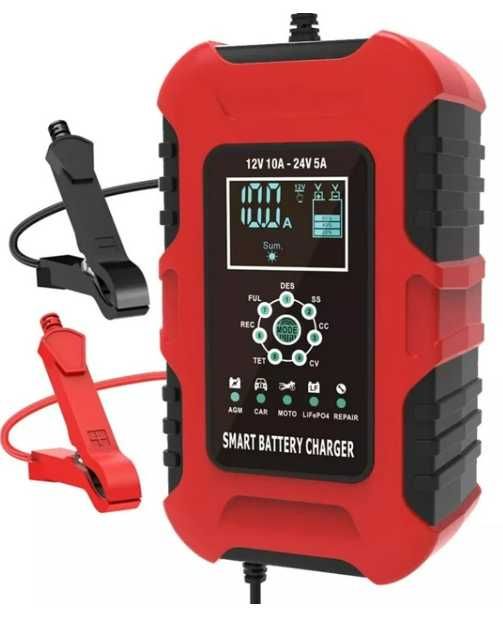 Імпульсний зарядний пристрій FOXSUR для автомобільного акум. 12-24в