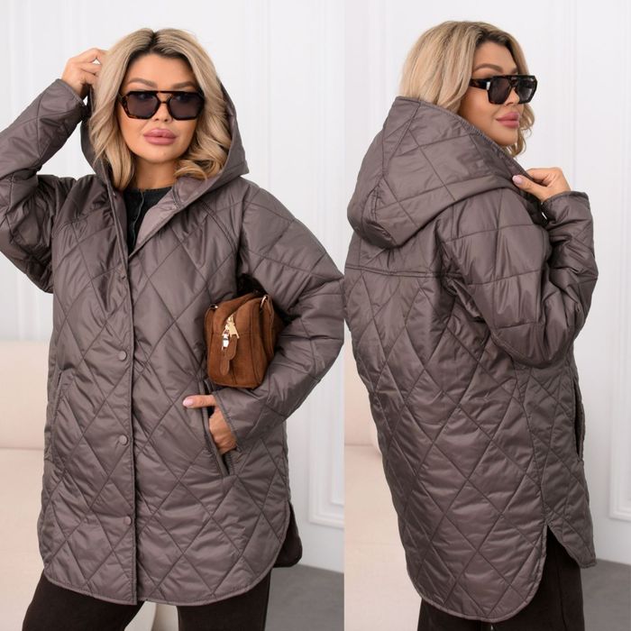 Стильна стьогана курточка 48-62