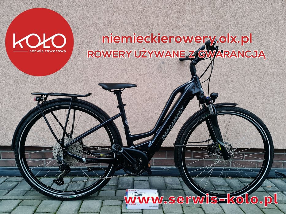 Rower elektryczny damski damka BERGAMONT koła 28 SHIMANO DEORE alu