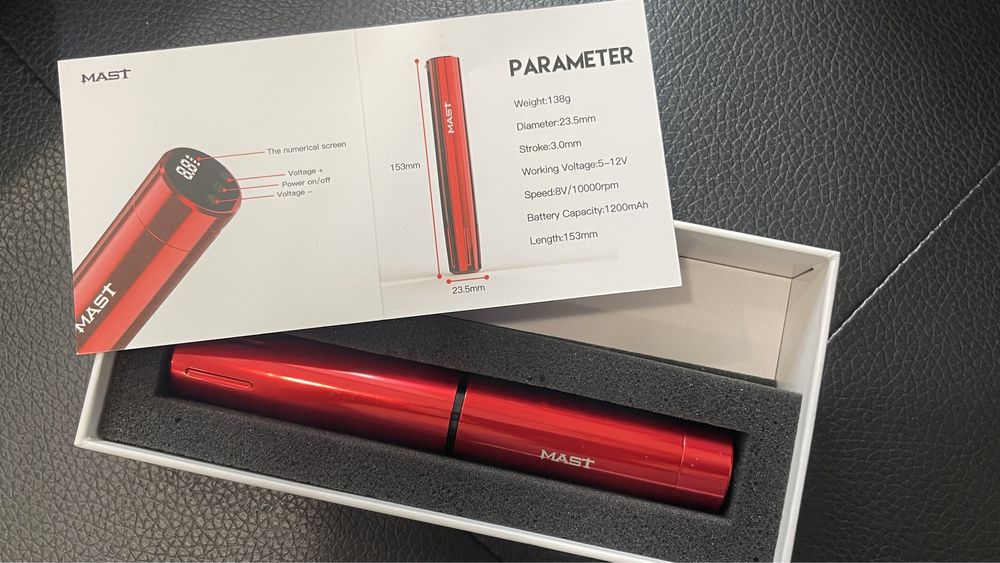 Тату машинка Mast Tour Y22 WQP-007 безпровідна