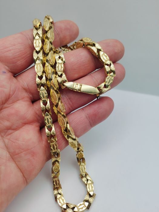 Złoty Łańcuszek Cartier Pr.585 14K Nowy 55cm