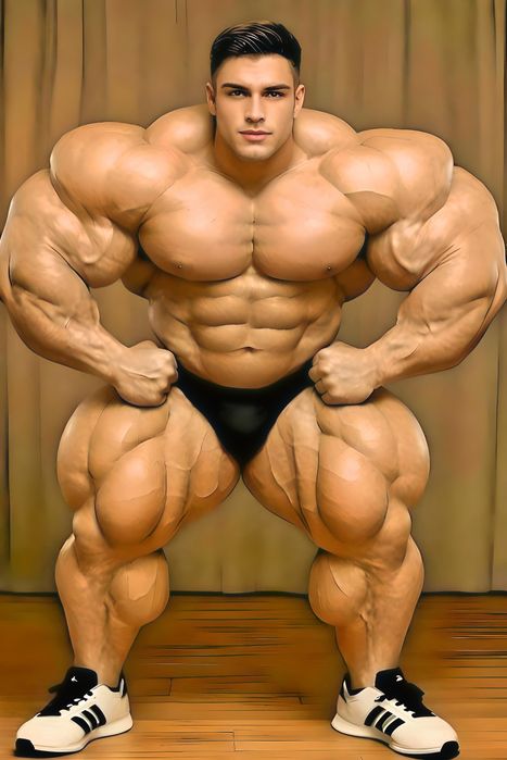 Большой плакат с бодибилдером. Постер с бодибилдером.Спортивный постер