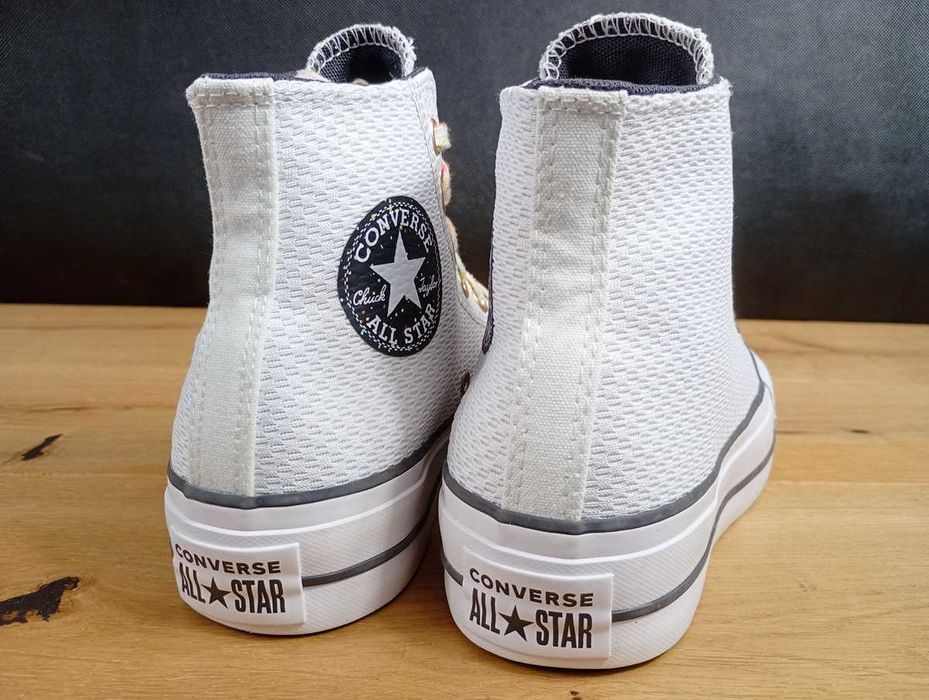 CONVERSE Chuck Taylor All Star Lift, Splatter, trampki, platforma, 37