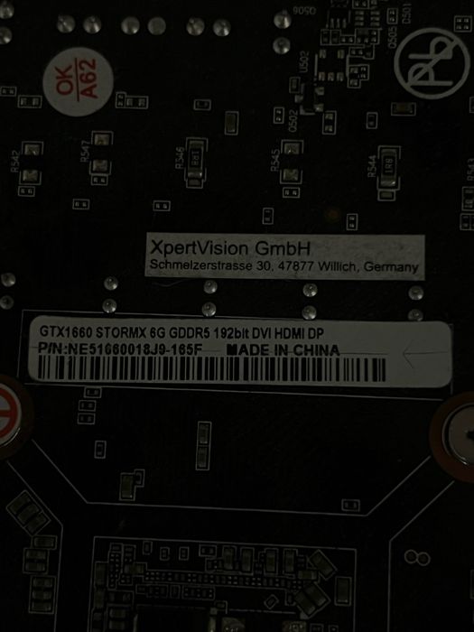Karta Graficzna GTX GeForce 1660 6Gb Palit