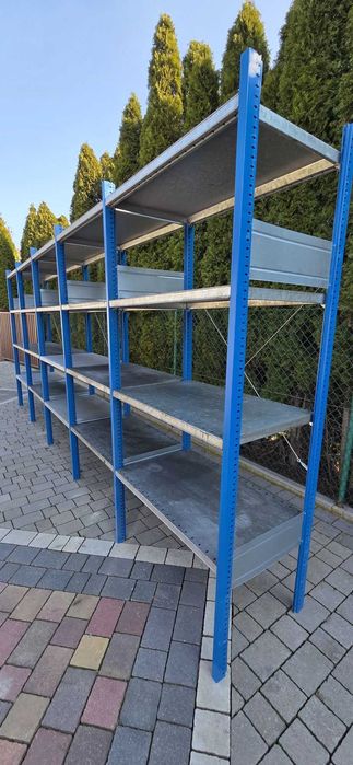 Regały półkowe z demontażu używane 60gł x100x200 wys ocynkowane pólki