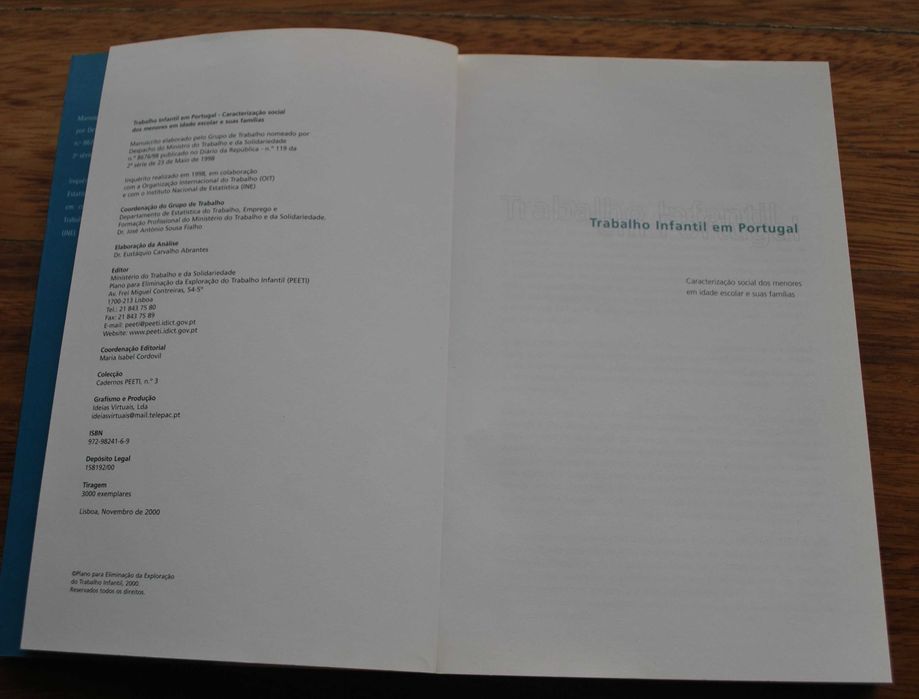 Trabalho Infantil em Portugal