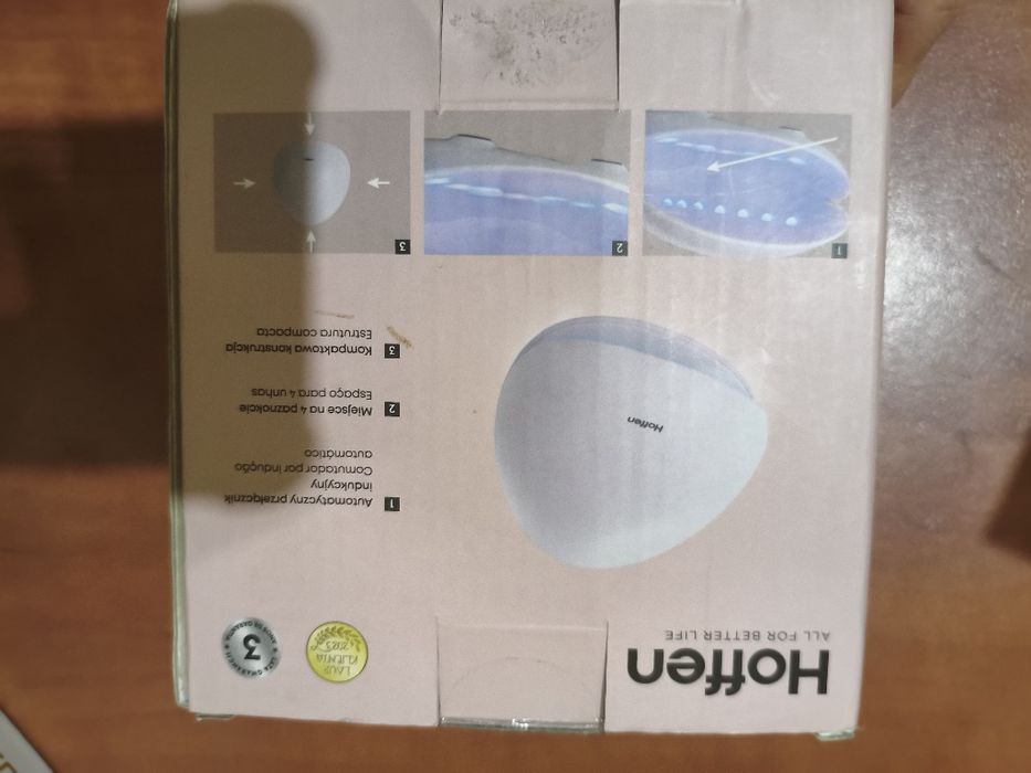 HOFFEN Mini lampa UV LED do paznokci 7 diod LED 162