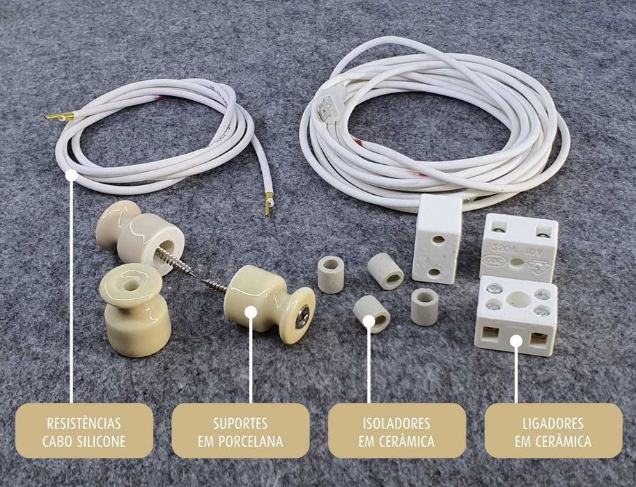 Resistências silicone 75W Chocadeiras Incubadoras Maternidades de Aves